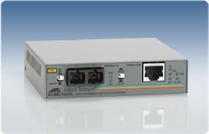 Allied Telesis 100TX to 100FX (SC) standalone media converter, 100 Mbit/s network converter