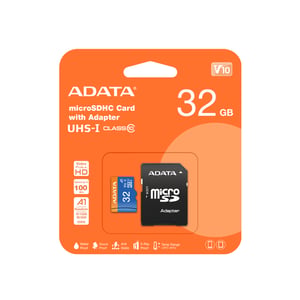 ADATA 32GB, microSDHC, Class 10 UHS-I Class 10