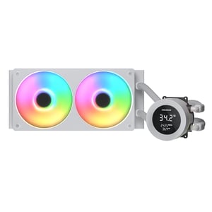 COUGAR CGR-PSDVARGB-W-240 All-in-One-Flüssigkeitskühler für Prozessor, 12 cm, Weiß