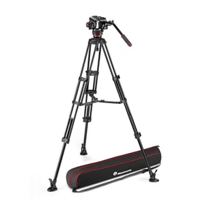Manfrotto MVK504XTWINMA głowica statywu Czarny Aluminium 1/4, 3/8" Płynny