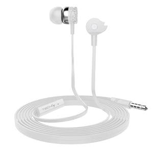 Techly SB-HP A1WHTY Kopfhörer/Headset Kabelgebunden In-Ear Telefonieren/Musik Weiß