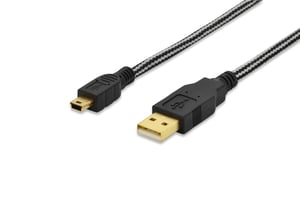 Ednet 84183 kabel USB USB 2.0 1 m USB A Mini-USB B Czarny