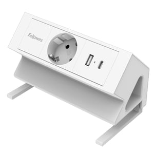 Fellowes 100137173 2-meter power strip, 1 x power outlet, Indoor, White