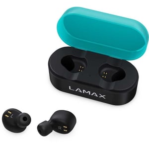 Lamax Dots 1 Wireless In-Ear Sports Bluetooth Headset Set, Black, Turquoise