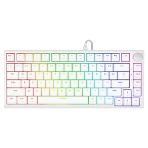 Savio ASTRAL WHITE JADE klawiatura Gaming USB QWERTY Amerykański międzynarodowy Biały