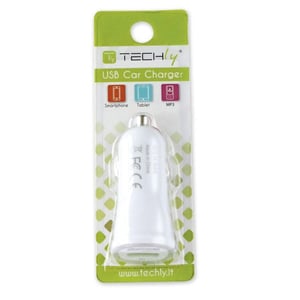 Techly USB - Auto 5V/2.4A Uniwersalne Biały Zapalniczka Automatyczna