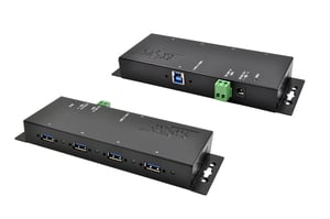 EXSYS EX-1183HMVS-2 huby i koncentratory USB 3.2 Gen 1 (3.1 Gen 1) Type-B 5000 Mbit/s Czarny
