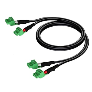 AUDAC CLA830 Signal Cable 0.5 m Black, Green