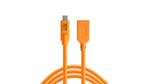 Tether Tools CUCA415-ORG kabel USB USB 3.2 Gen 1 (3.1 Gen 1) 4,6 m USB C USB A Pomarańczowy