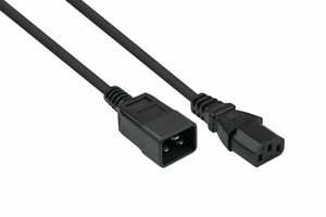Kabelmeister SK2030-S005 kabel zasilające Czarny 0,5 m IEC C20 IEC C13
