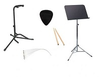 Grundläggande tillbehör till musikinstrument