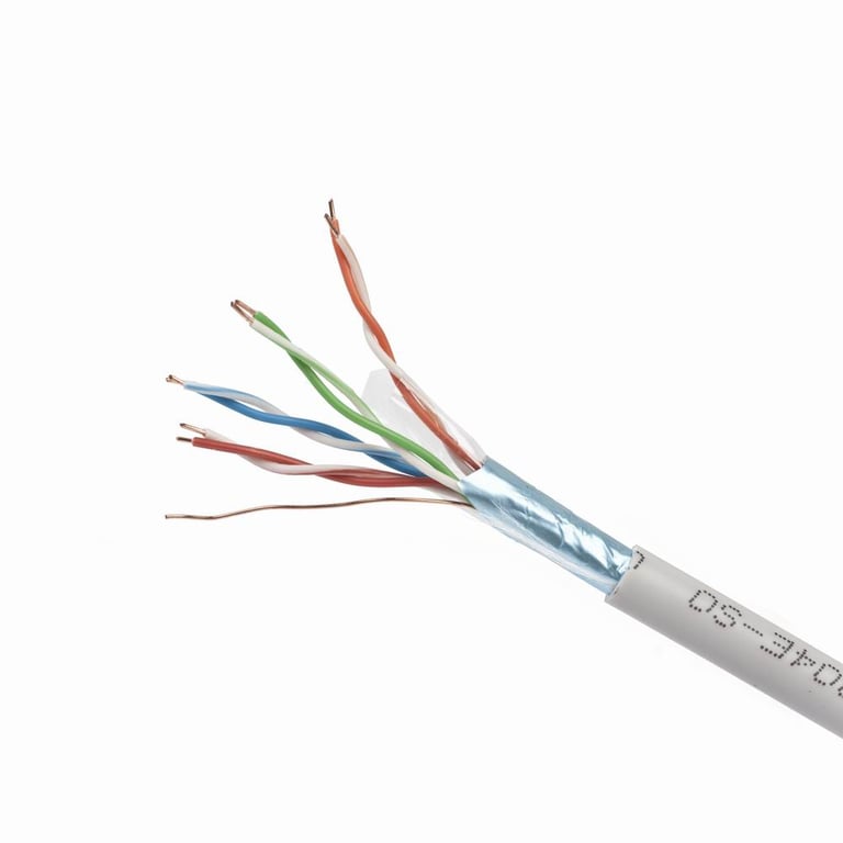 Gembird CAT5e FTP 100m kabel sieciowy Szary F/UTP (FTP)