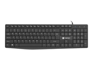 NATEC NAUTILUS Keyboard Home/Office USB QWERTY US International Black