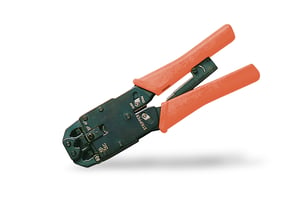 Digitus Crimpzange für RJ45-Stecker (8P8C), RJ12-Stecker (6P6C), RJ11-Stecker (6P6C)/(6P4C) und RJ9-Stecker (4P4C)/(4P2C)