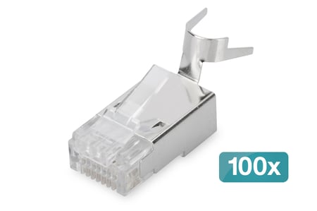 Digitus Wtyczka modułowa do kabli okrągłych, CAT 6A, ekranowana - 100 szt.
