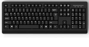 MediaRange MROS109 tangentbord för kontor, USB, QWERTZ, tyskt, svart