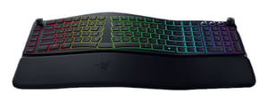 Razer Pro Type Ergo klawiatura Uniwersalne USB + RF Wireless + Bluetooth QWERTY US English Czarny
