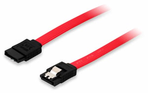 Equip 111800 SATA-kabel 0,5 m SATA 7-stifts röd