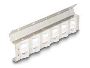 DeLOCK Keystone Panel with 12 Ports for 10″ and 19″ Rack Mounting and Wall Mounting with Tilt Capability