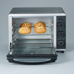 Severin TO 2056 30 l Czarny, Stal nierdzewna Grill