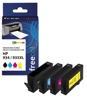 Freecolor K10356F7 Ink Cartridge, 4-Pack. Replacement High (L) Yield Black, Cyan, Magenta, Yellow