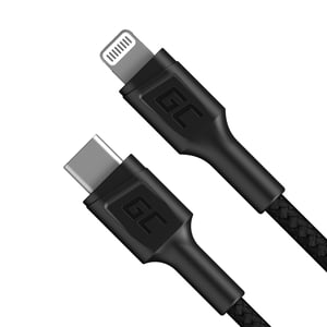 Green Cell Kabel GC Power Stream USB-C - Lightning 100cm dla iPhone, iPad, iPod, Power Delivery (Apple MFi Certified)