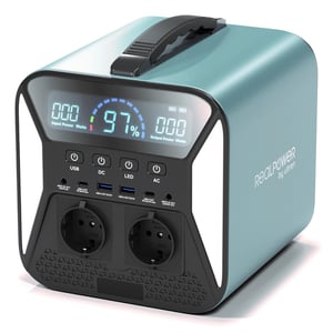 RealPower PS-300C bärbar strömstation, litiumjon (Li-Ion), 76 800 mAh, 300 W, 4,9 kg