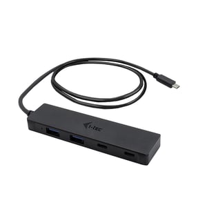 i-tec Metal C31HUBMETAL2A2C85 USB 3.2 Gen 1 (3.1 Gen 1) Type-C-Hubs und -Concentratoren, 5000 Mbit/s, schwarz
