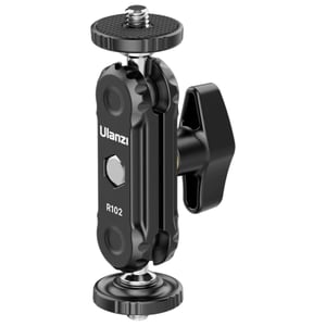 Ulanzi R102 Stativkopf, schwarzes ABS, Aluminium 1/4" Ball (Form)