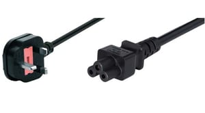 Tecline 35902GB kabel zasilające Czarny 1,8 m C5 panel