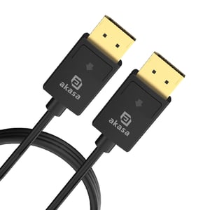 Akasa AK-CBDP26-20BK kabel DisplayPort 2 m Czarny