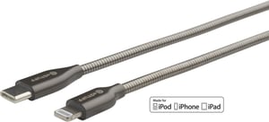 eSTUFF ES602160 Lightning-Kabel 1 m Edelstahl