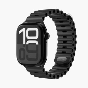 Vonmählen Wave Band 2 Armband i svart silikon