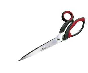 Durable 172001 School and Stationery Scissors, Universal, Straight Cut, Black, Red