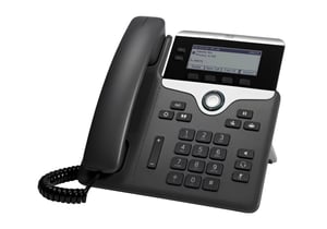 Cisco 7821 VoIP-Telefon, schwarz, silber, 2 Leitungen