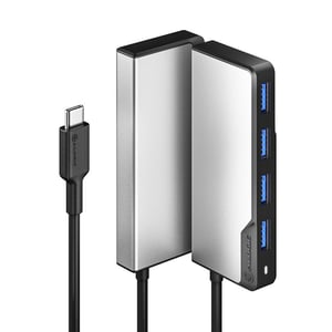 ALOGIC UCFUUA-SGR USB 3.2 Gen 1 (3.1 Gen 1) Type-C-Hubs und -Konzentratoren, 5000 Mbit/s, Schwarz, Silber