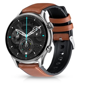 Niceboy WATCH GTR Silver 3,43 cm (1.35") AMOLED 22 mm 390 x 390 px Ekran dotykowy Srebrny