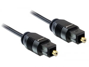 DeLOCK 1m Toslink Standard kabel audio Czarny