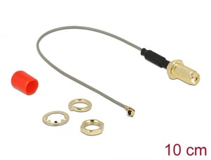 DeLOCK 89832 kabel koncentryczny 0,1 m SMA Szary
