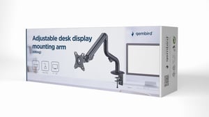 Gembird MA-DA1-02 uchwyt / stojak do monitorów 81,3 cm (32") Biurko Czarny