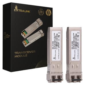 Extralink SFP28 25G 2-pack | SFP28-modul | 25 Gbps, LC/UPC Duplex, 850 nm, 100 m, multimode, DOM (EX.31306) nätverksmodul