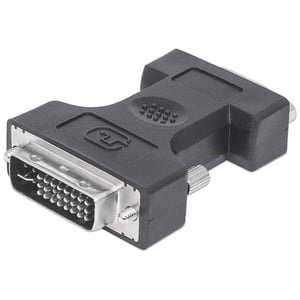 Manhattan 328883 DVI-I-zu-VGA-Kabeladapter, schwarz