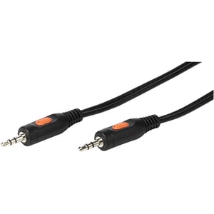 Vivanco 46044 ljudkabel 1,5 m 3,5 mm Svart, Orange