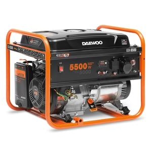 Daewoo GDA 6500 generator 5000 W 30 l bensin orange, svart