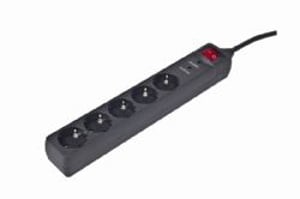 EnerGenie SPG5-C-10 Überspannungsschutz Schwarz 5 x Netzsteckdose 250 V 3 m