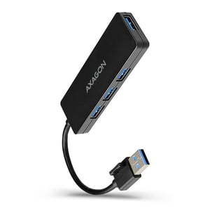 Axagon HUE-G1A USB 3.2 Gen 1 (3.1 Gen 1) Typ-A-Hubs und -Konzentratoren, 5000 Mbit/s, schwarz