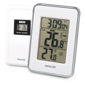 Sencor SWS 25 WS digital väderstation Silver, Vit