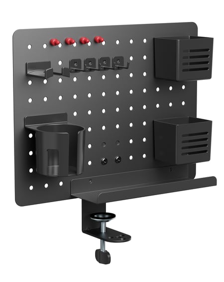 Activejet Organizer na biurko APB-002B obrotowa tablica perforowana czarna matowa
