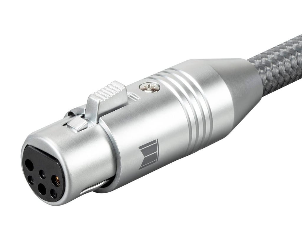 Monoprice 33837 kabel audio 1 m XLR Szary