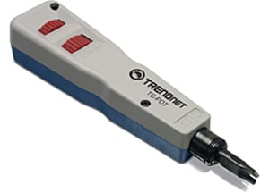 Trendnet TC-PDT Punch Down Tool with 110 and Krone Blades, Network Analyzer, Blue, White